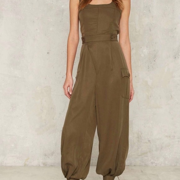 REVOLVE Pants - Nasty Gal Collection "Let It Cargo" Jumpsuit XXS